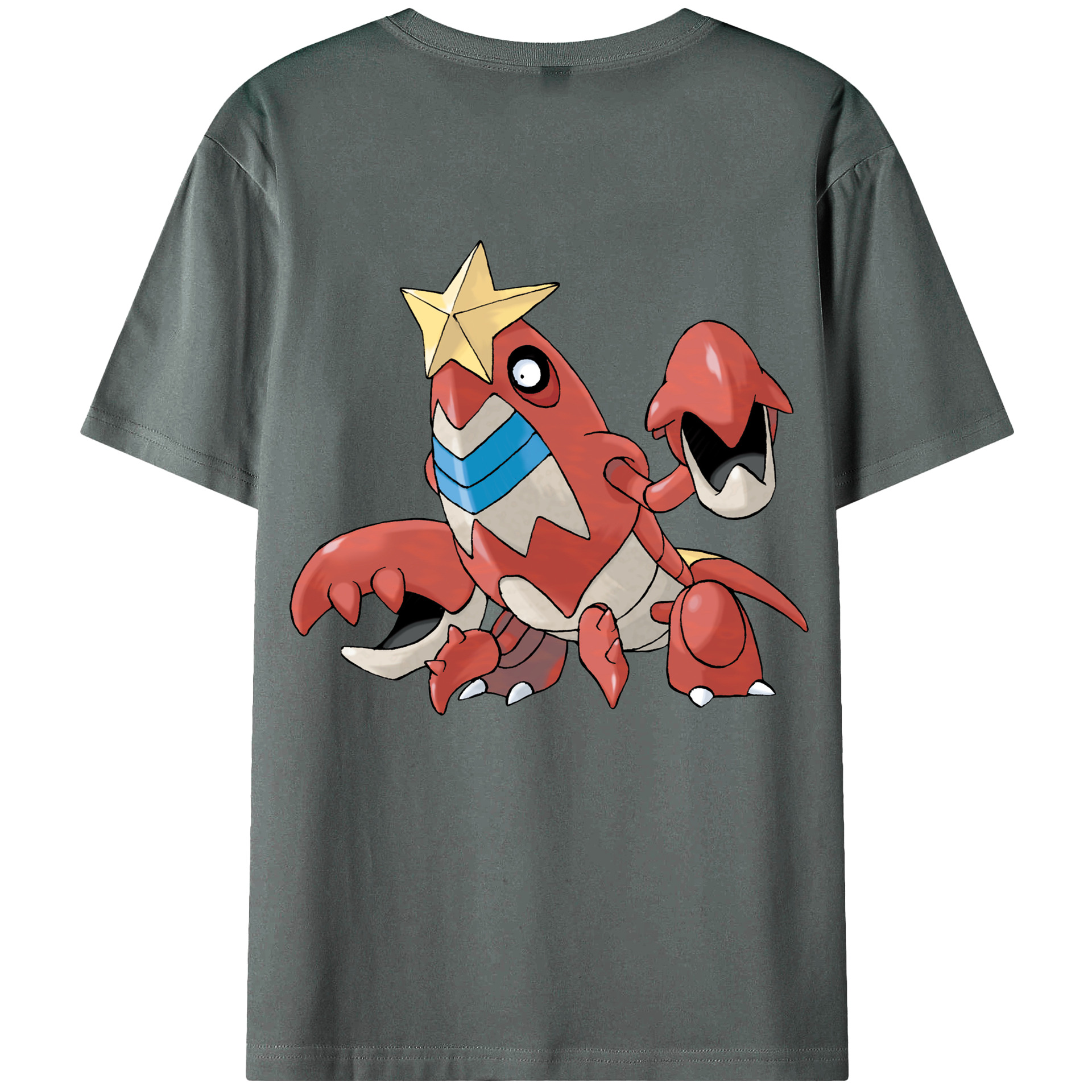 （画像用） ポケットモンスター Pokémon 綿100％ メンズ半袖Tシャツ（バックプリント） 通気性